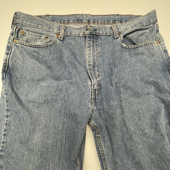 Levi's 550 Straight Leg Denim Jeans Light Wash Mens Size 40x30 - Picture 3 of 14